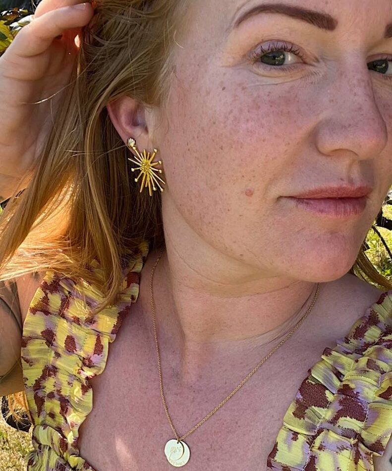 Store øreringe Maris stjerneskud guld