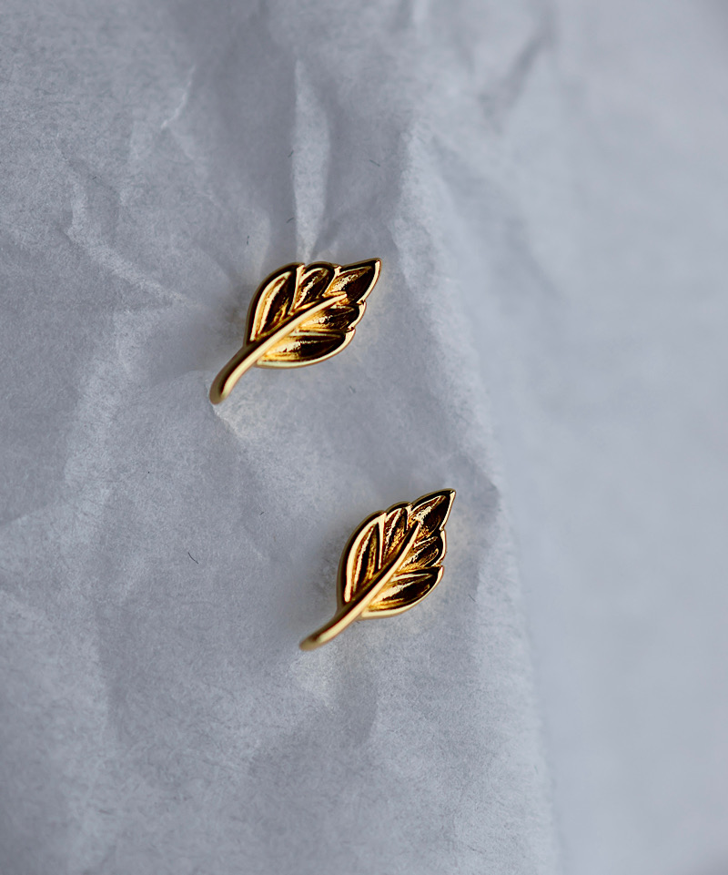 Mini Blad Øreringe 1 mini blad øreringe